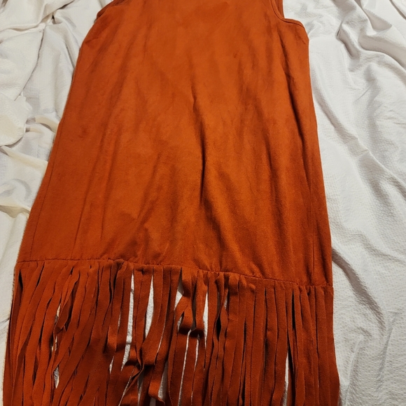 VINTAGE MADE IN THE USA Faux suede long hippie boho y2k in perfect  condition - Picture 12 of 14